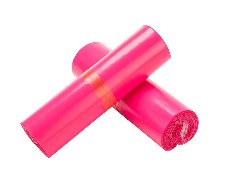 九台玫红色快递袋-02